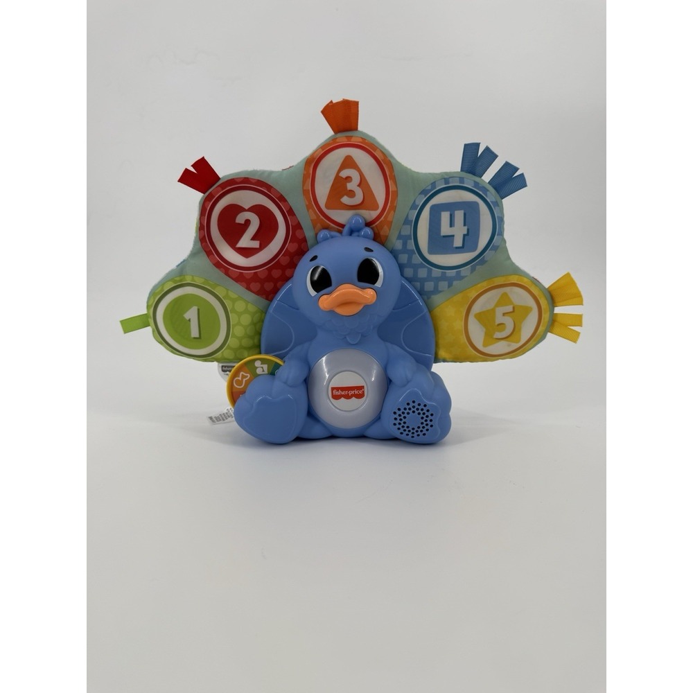 FISHER PRICE LINKIMALS COUNTING & COLORS PEACOCK INTERACTIVE TOY TESTED HTF